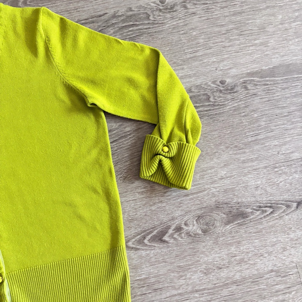 Grace Elements Chartreuse Button-Up Cardigan - image 3